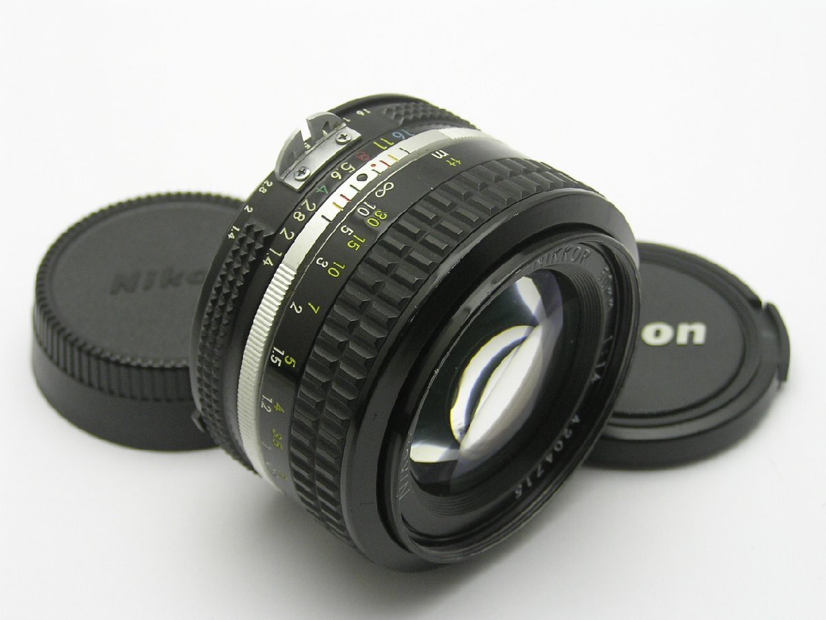 1円★ハローカメラ★1219 ニコン Nikon Ai改 NIKKOR 50mm 1:1.4 No.4204715 難有動作品 現状 即決有り★★