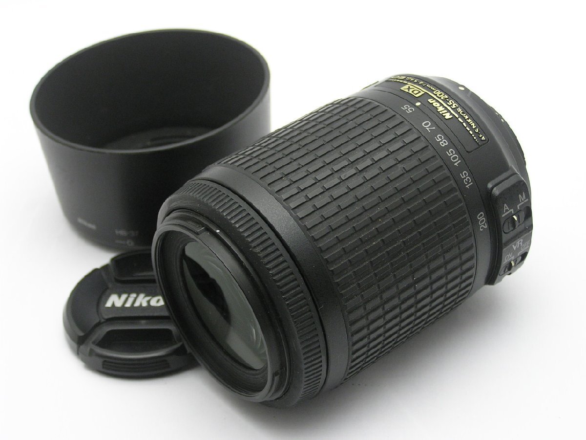 1円★ハローカメラ★1240 ニコン Nikon DX AF-S NIKKOR 55-200mm 4-5.6 G ED VR No.1145880 AF迷う 動作品ジャンク 即決あり