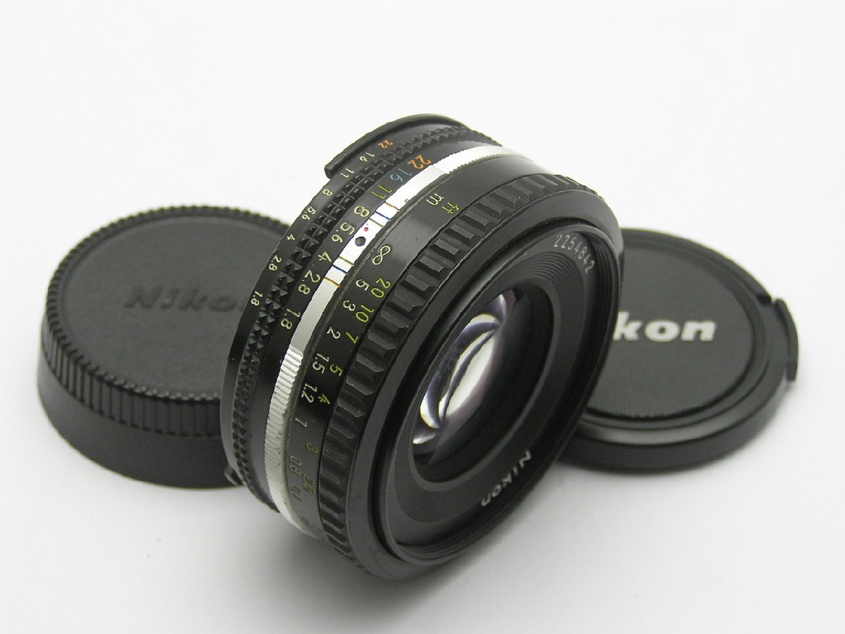 1円★ハローカメラ★1230 ニコン Nikon Ai-S NIKKOR 50mm 1:1.8 No.2254842 【レンズ：要清掃】動作品ジャンク 即決有り