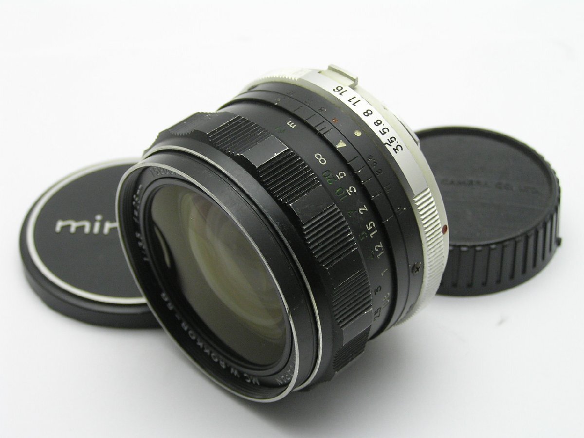 1円スタート★ハローカメラ★8906 ミノルタ MINOLTA MC W.ROKKOR-SG 28mm F3.5 No.1590072 難有動作品 要清掃