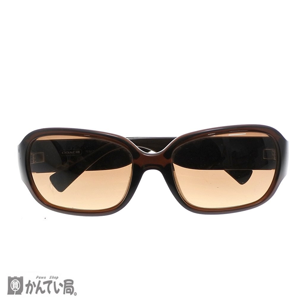 COACH コーチ サングラス TENLEY（629A）BROWN 210 CE125 メガネフレーム 眼鏡 ケース ブラウンカラー クロス有り レディース 現状販売品