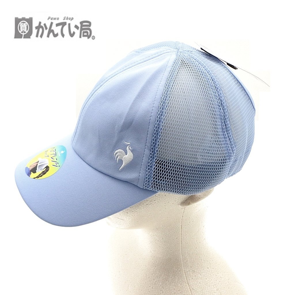 le coq sportif ルコック スポティフル ヘア アレンジ キャップ 帽子 LN5SCP30L サイズ フリー F ブルー ホワイト スポーツ レディース