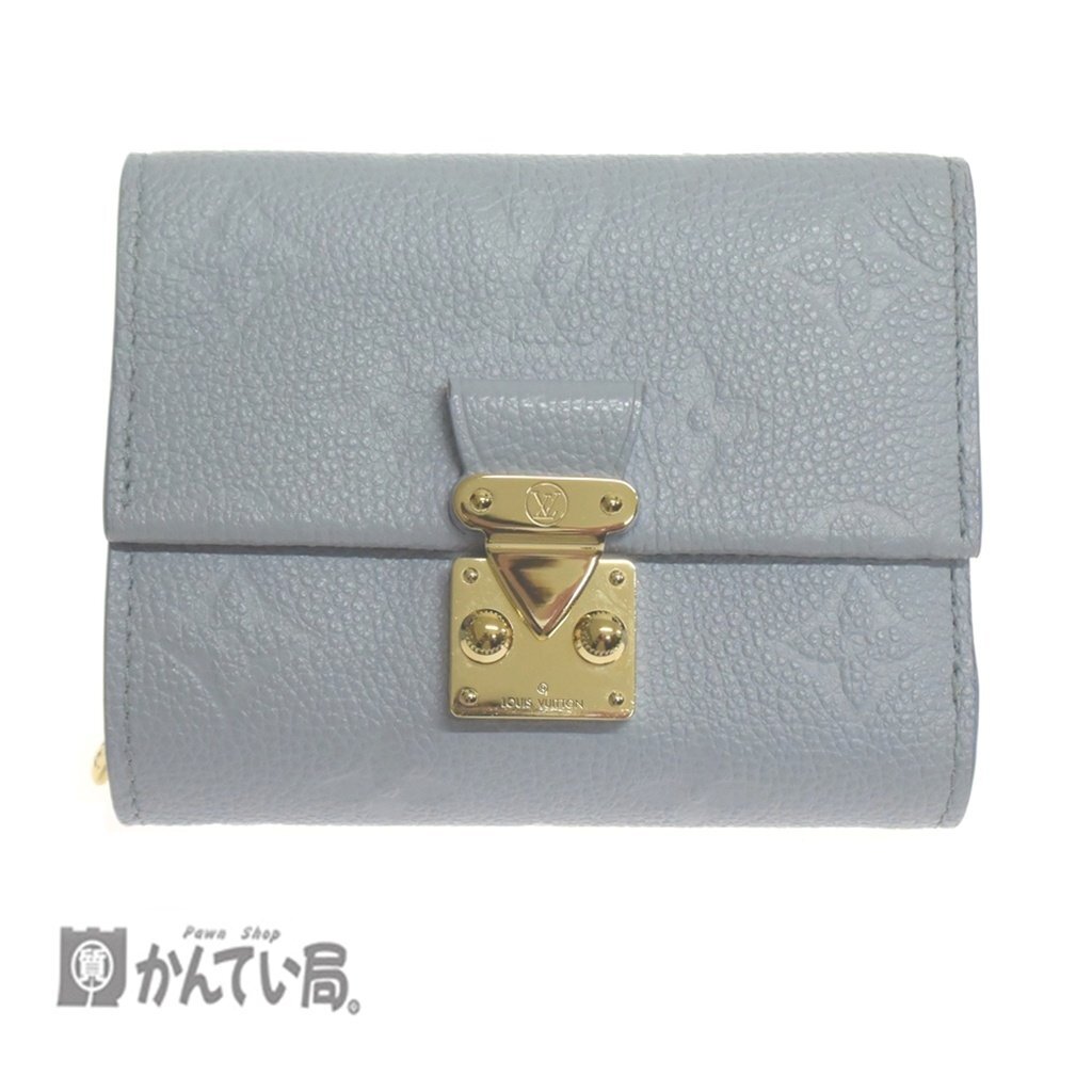 美品 LOUIS VUITTON ルイ・ヴィトン モノグラム アンプラント M82926 ポシェット メティス コンパクト ウォレット 小銭入れあり ブルー