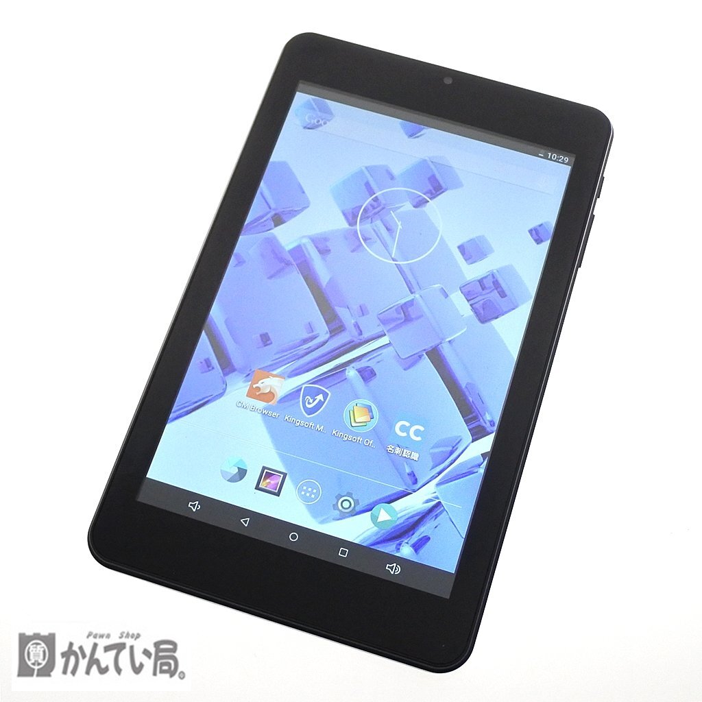 JENSIS Geanee ADP-737 Android アンドロイド 7インチタブレット型PC 付属品有り 黒 ブラック 8GB 本体 USBケーブル付き 説明書付き