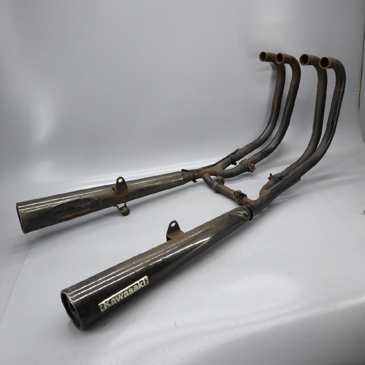 カワサキ Z400GP KZ400M 純正 フルエキ マフラー サイレンサー KHI K 053　260411MC0022