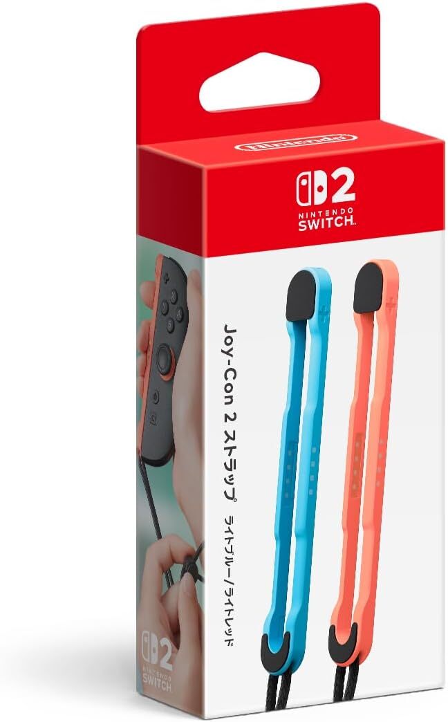 Joy-Con 2 ストラップ ライトブルー/ライトレッド【任天堂純正品】