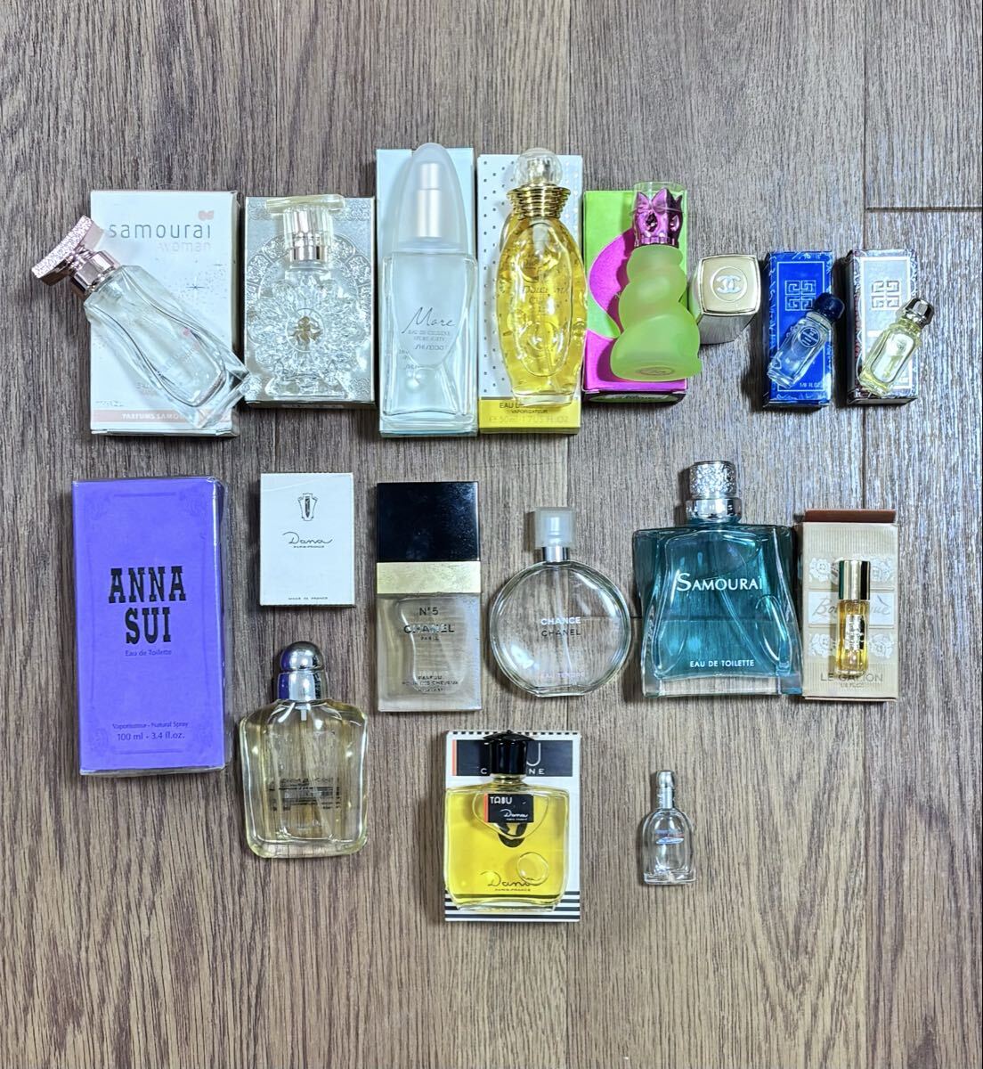 【AT-51】香水おまとめ　CHANEL　Christian Dior　SAMOURAI　ANNA SUI　ほかブランド　未開封商品あり　EAU DE TOILETTE　現状品