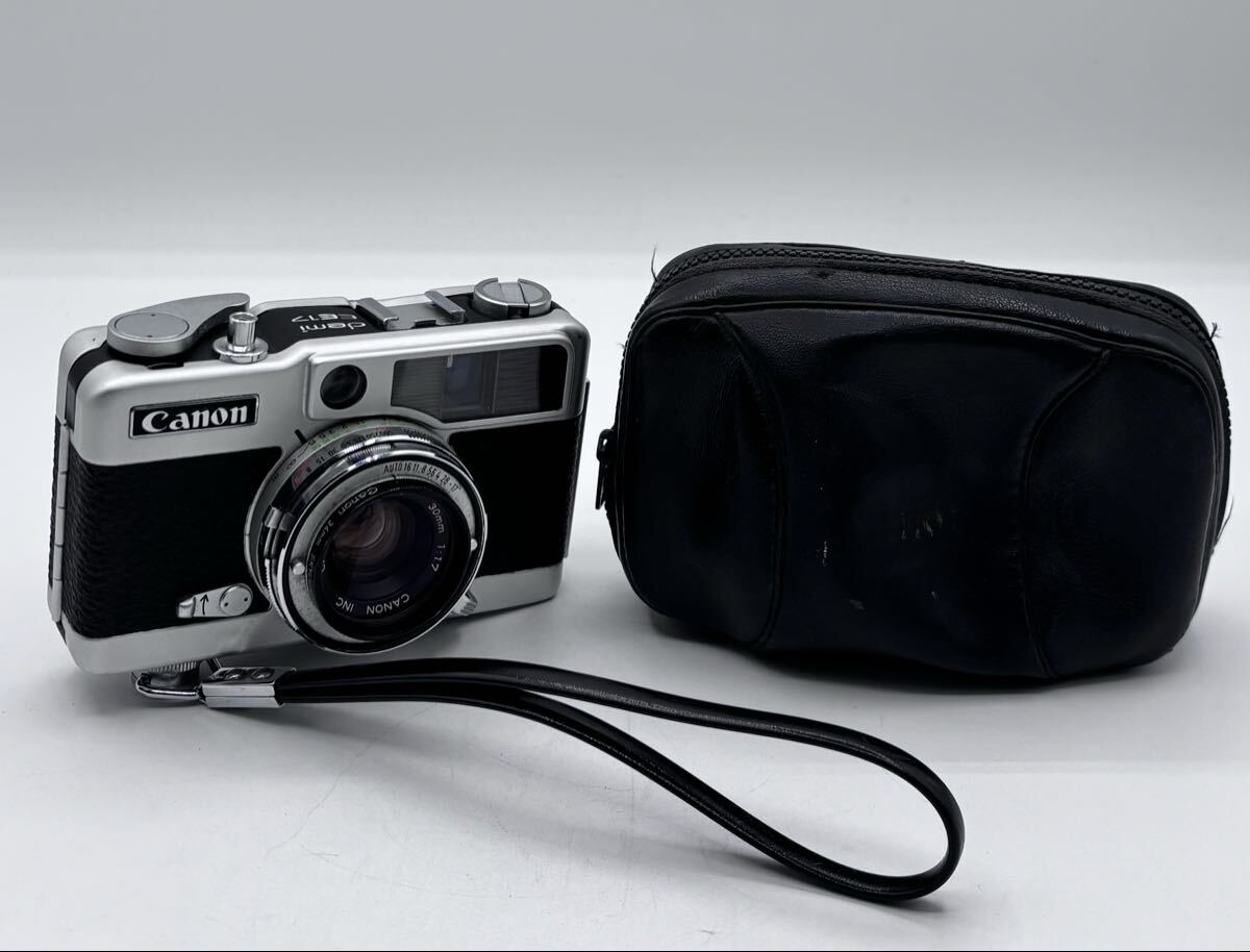 【AC-55】 Canon　フィルムカメラ　キャノン　demi EE17　レンズ　30ｍｍ　1：1.7　現状品