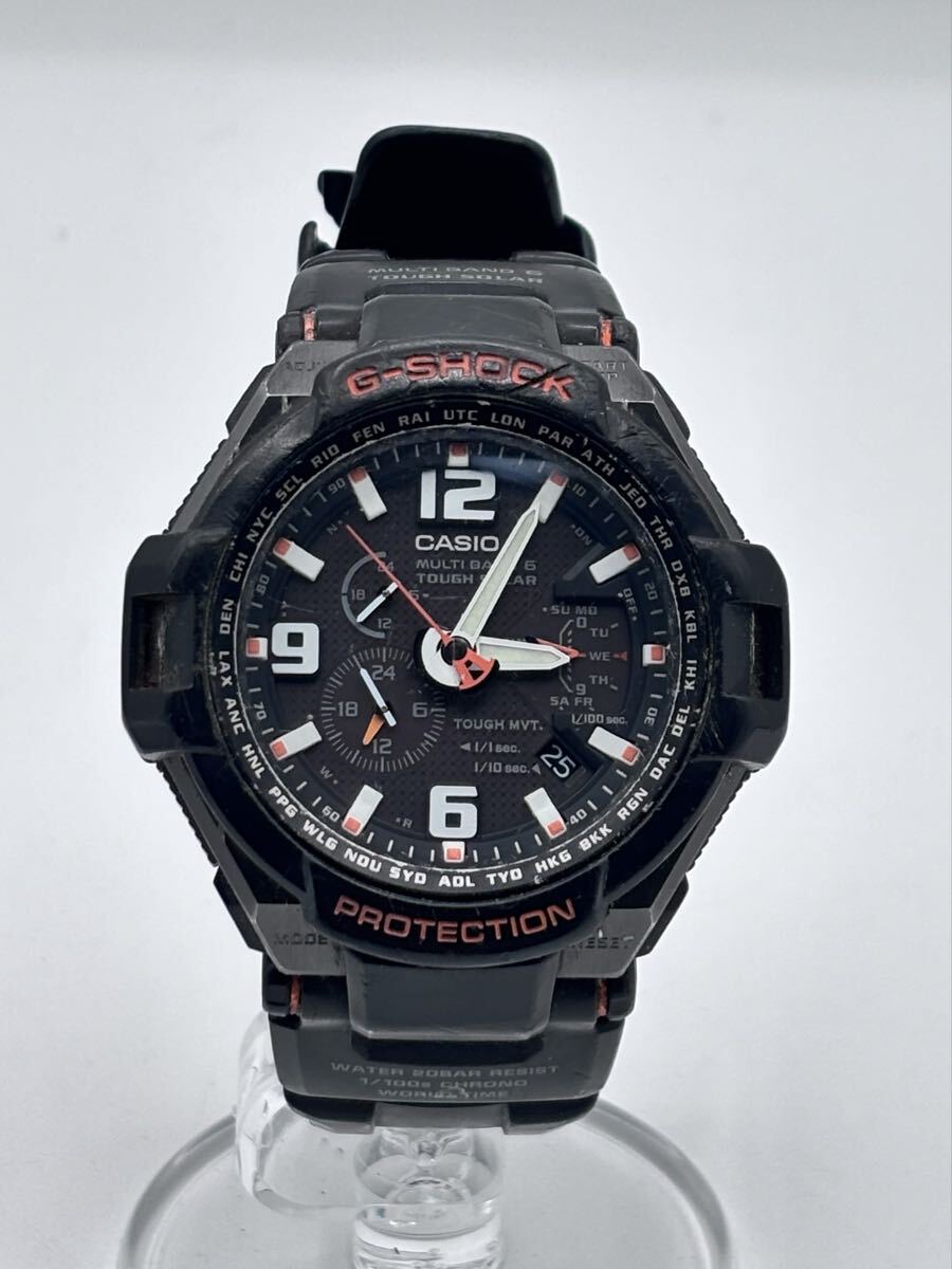 【AT-36】CASIO　G-SHOCK　腕時計　カシオ　Gショック　スカイコックピット　電波ソーラー　SKY COCKPIT　GW-4000　メンズ　稼働品　現状品