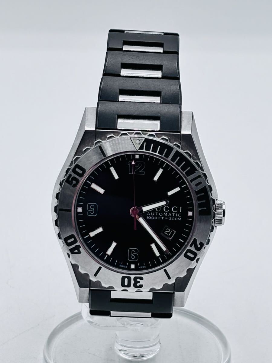 【AC-40】 GUCCI　腕時計　グッチ　パンテオン　ダイバー　オートマチック　115.2　稼働品　メンズ　時計　現状品
