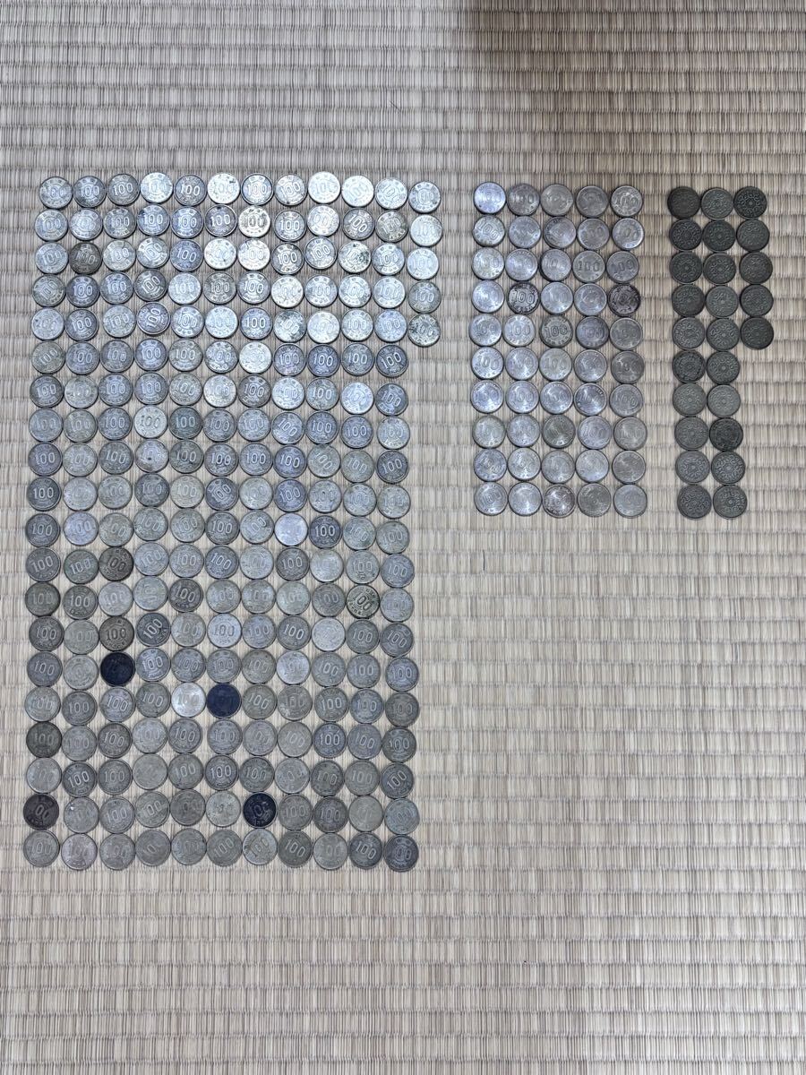 【AT-23】 100円銀貨　おまとめ300枚　稲穂　鳳凰　東京オリンピック　日本　百円　硬貨　銀貨　古銭　総重量1.44㎏　現状品