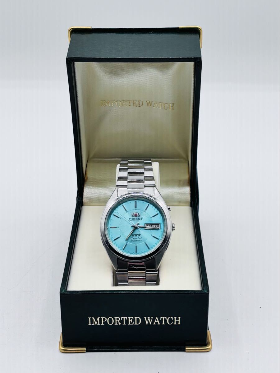 【AC-41】ORIENT　腕時計　オリエント　EM04-D0　スリスタークリスタル　自動巻き　稼働品　未使用　現状品