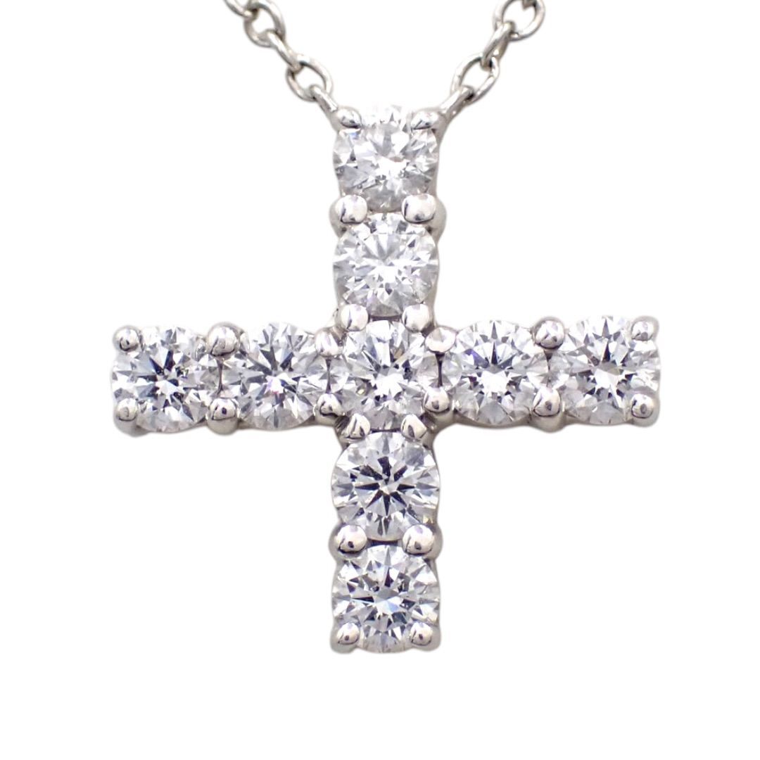 Harry Winston HW ハリーウィンストン ミニクロス ダイヤ ダイヤモンド 0.41ct ネックレス Pt950 プラチナ ペンダント PEDPREMCRMC 4913　