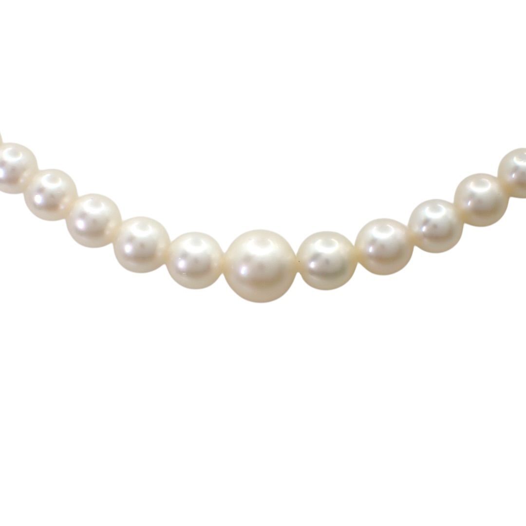 ミキモト MIKIMOTO 4~7mm あこや真珠 パール ネックレス SV シルバー チョーカー ジュエリー 4929
