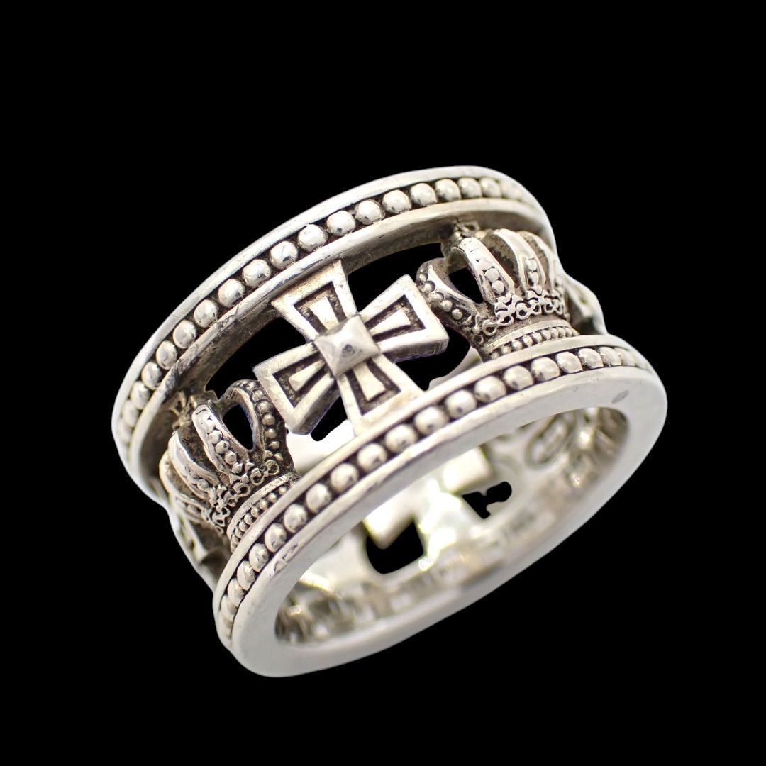 Justin Davis ジャスティンデイビス 10号 メディーバル ウェディング バンド MEDIEVAL WEDDING BAND リング 指輪 925 シルバー SRJ175 4934