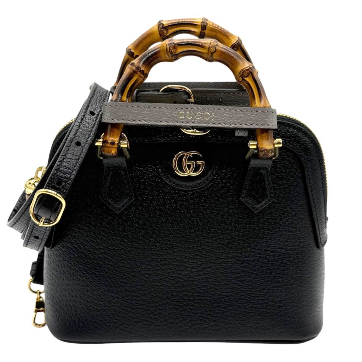 新品同様　グッチ　GUCCI　ダイアナ　ミニ　トートバッグ　2WAY　ハンドバッグ　ショルダーバッグ　バンブー　715775　トップハンドル 4900