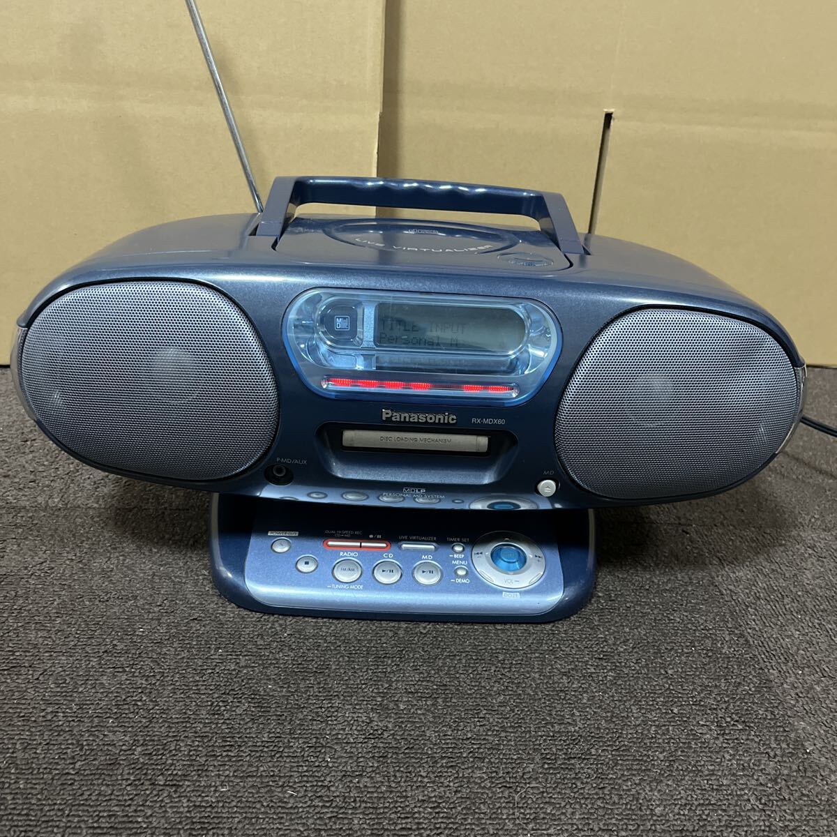 Panasonic パナソニック CDラジカセ CD RX-MDX60 通電確認済み