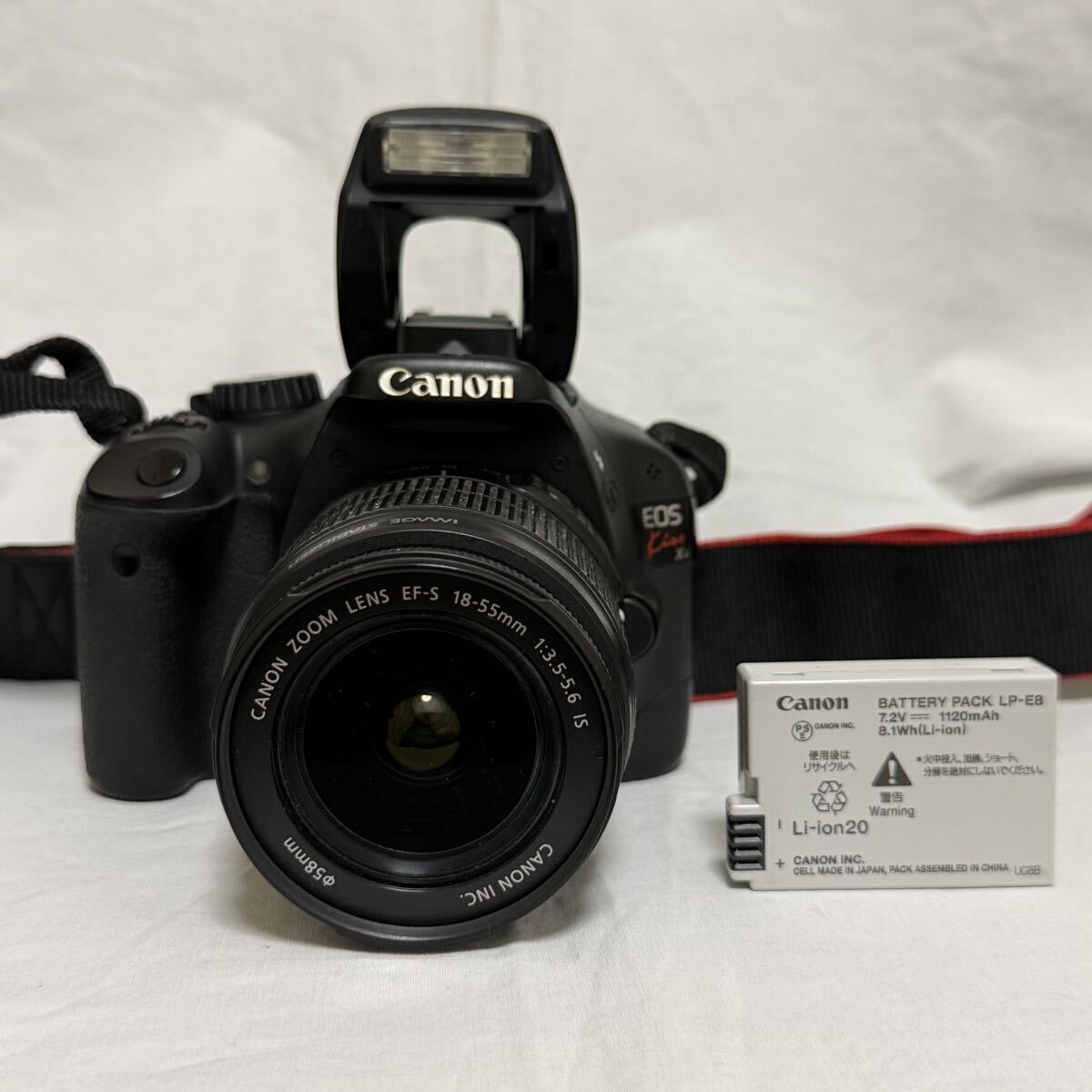 [良品]動作品 Canon EOS Kiss X4 ボディ/EF-S 18-55mm F3.5-5.6 IS レンズ