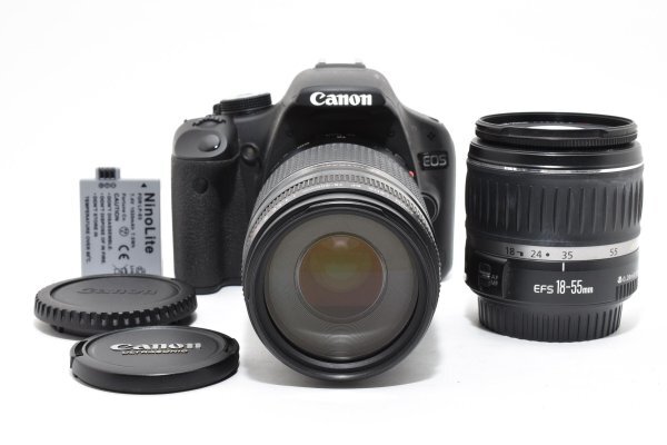 ★良品★ キャノン CANON EOS Kiss X3 + EF 75-300mm Ⅲ USM /EF-S 18-55mm 《ダブルレンズセット》A02 ★★ #3236 #5230 #B68