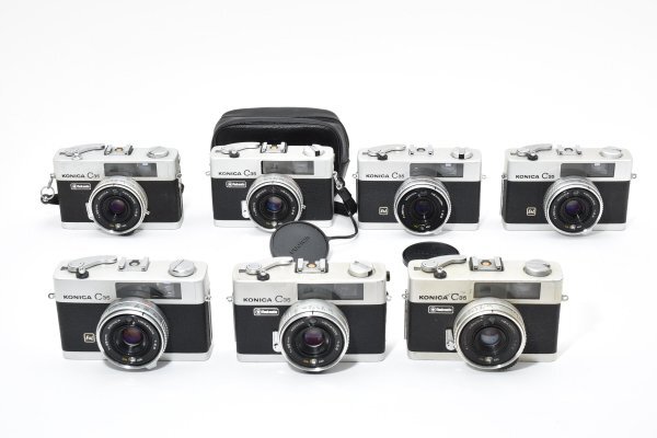 ★訳あり特上品★ コニカ Konica C35 E&L×3 /flash matic×4 ★7個まとめ★《シャッターOK》A41 ★★ #3259 #4040 #B47