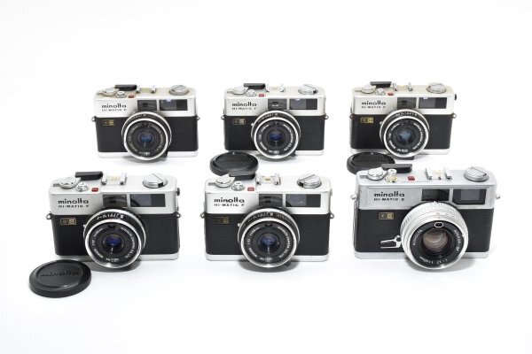 ★訳あり大特価★ ミノルタ MINOLTA HI-MATIC E /F×5 ★6個まとめ★ レンジファインダー A11 ★★ #3261 #4040 #B74