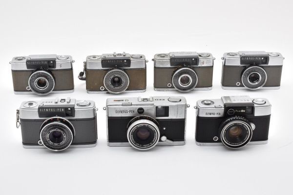 ★訳あり大特価★ オリンパス OLYMPUS PEN EE×3 / EE-2 / EES-2 / D / EED ★7個まとめ★ レンジファインダー A01 ★★ #3283 #1140 #B07