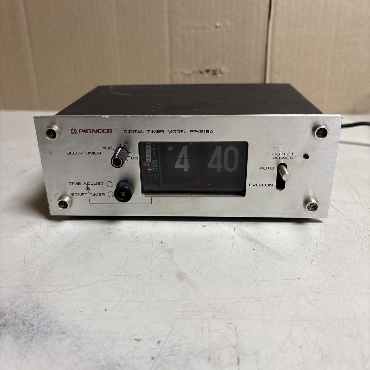 A951/パイオニア　オーディオタイマー　PP-215A　パタパタ時計　PIONEER　　