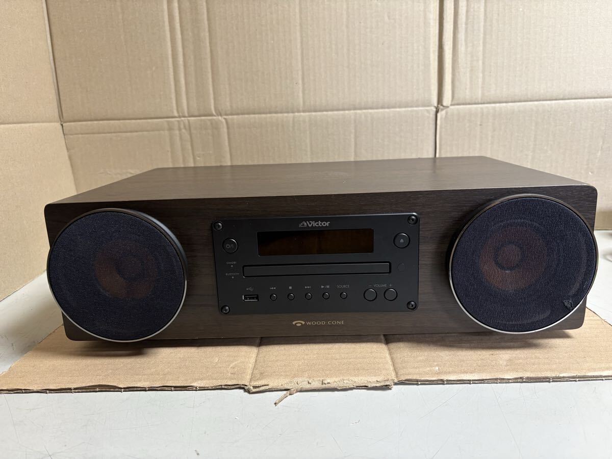 A1019/ ビクター　Victor　MODEL　 EX-D7　ウッドコーンオーディオ　23年製　難あり