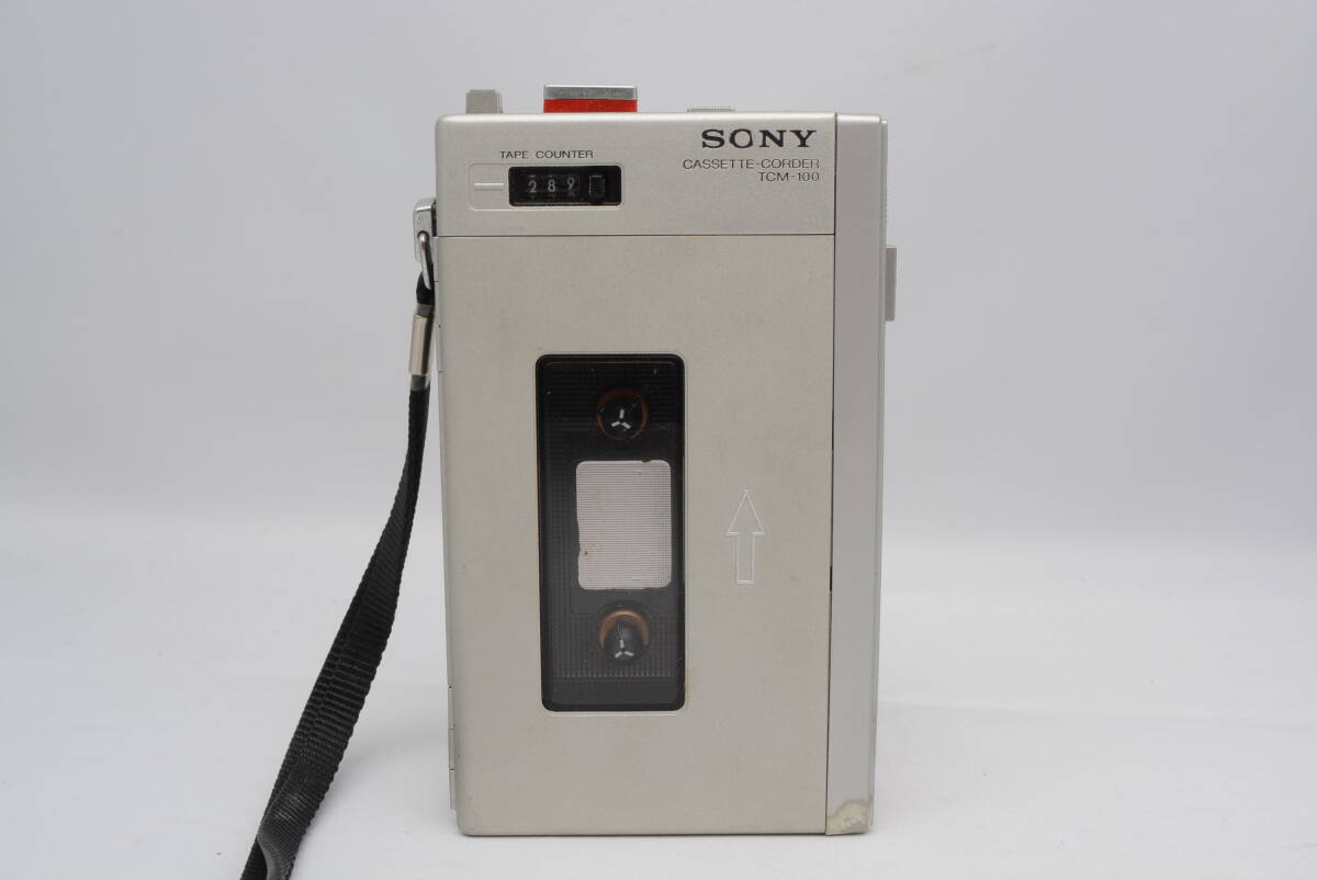 ★1円スタート★ SONY CASSETTE-CORDER TCM-100 ソニー カセット プレーヤー レコーダー 当時物 動作未確認