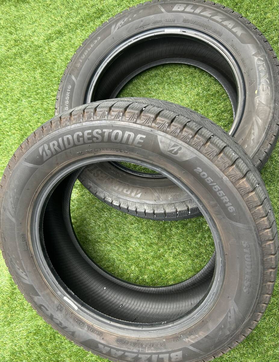 2021年製☆ブリヂストン ブリザック VRX3 205/55R16 スタッドレスタイヤ 2本セット