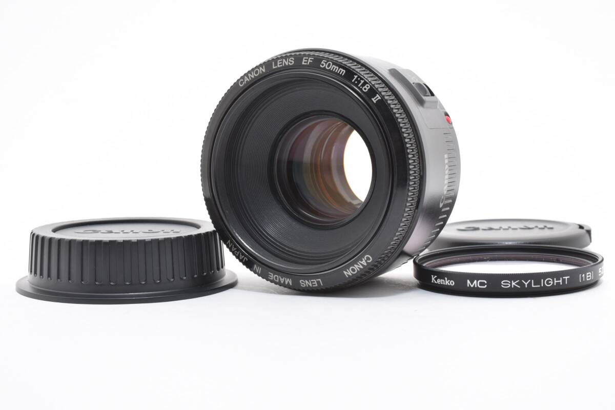 ★美品★ Canon EF 50mm F1.8 Ⅱ Lens キヤノン レンズ 完動 キレイ ◆701