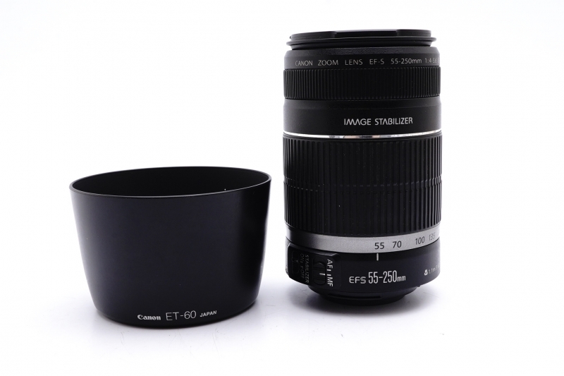 ★美品★ Canon EF-S 55-250mm IS F4-5.6 キヤノン 完動 手ブレ補正レンズ 完動 キレイ ◆645
