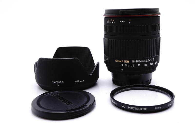 ★美品★ SIGMA 18-200mm F3.5-6.3 D DC Nikon Fマウント ニコン シグマ キレイ 完動 ◆664