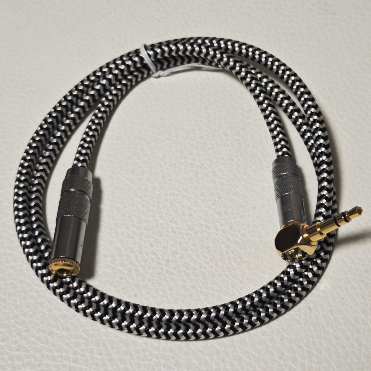 YYTCG 3.5mm 約70cm ケーブル ナイロン編み込み 金メッキプラグ