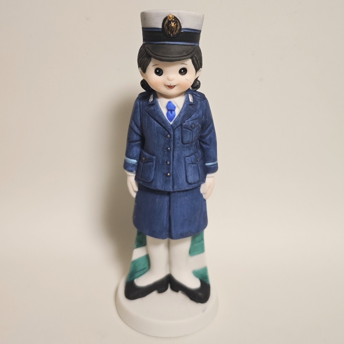 婦警さん陶器製フィギュア アナログ警察無線 交信記録CD おまけ付き