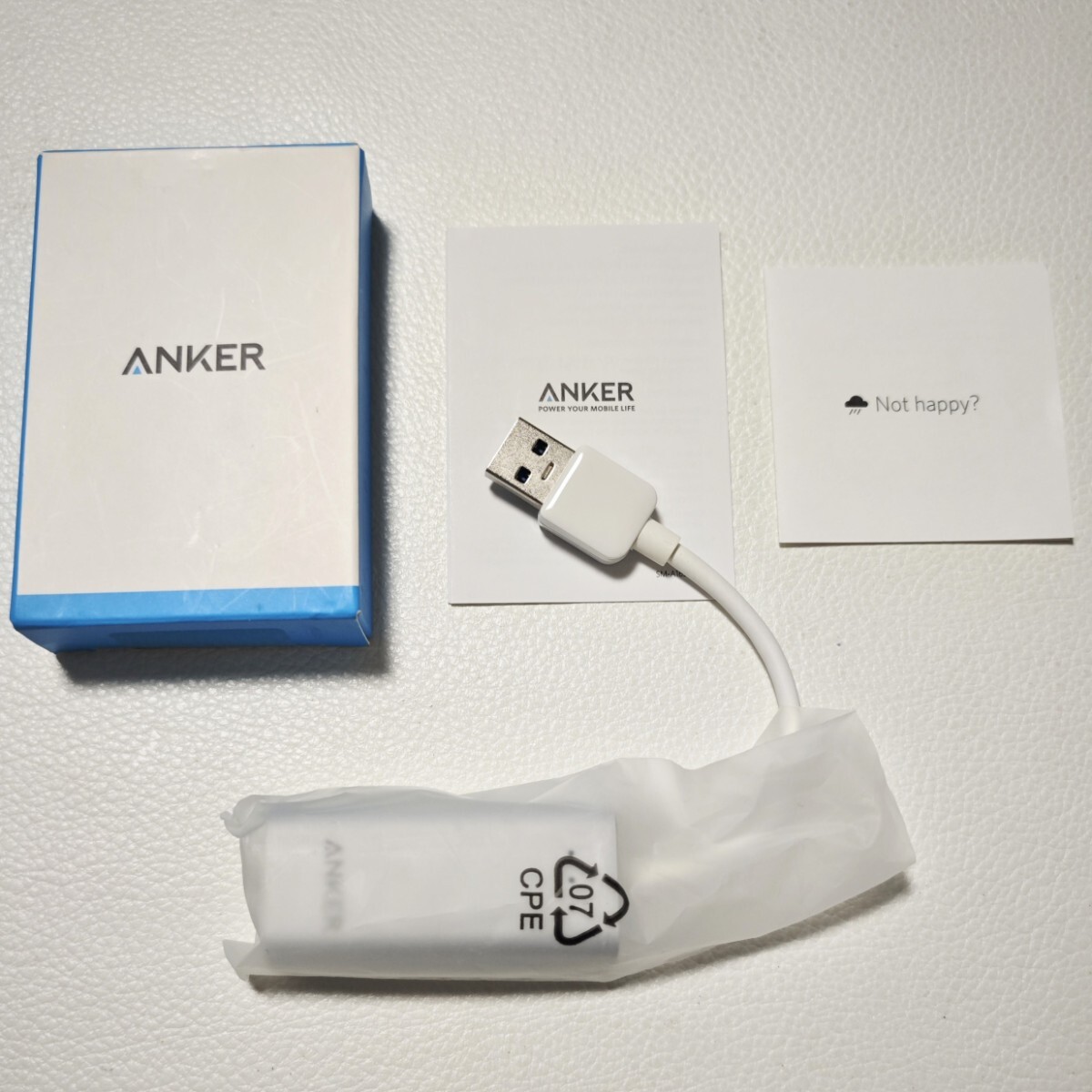 美品 Anker Aluminum USB 3.0 to Ethernet Adapter A7611