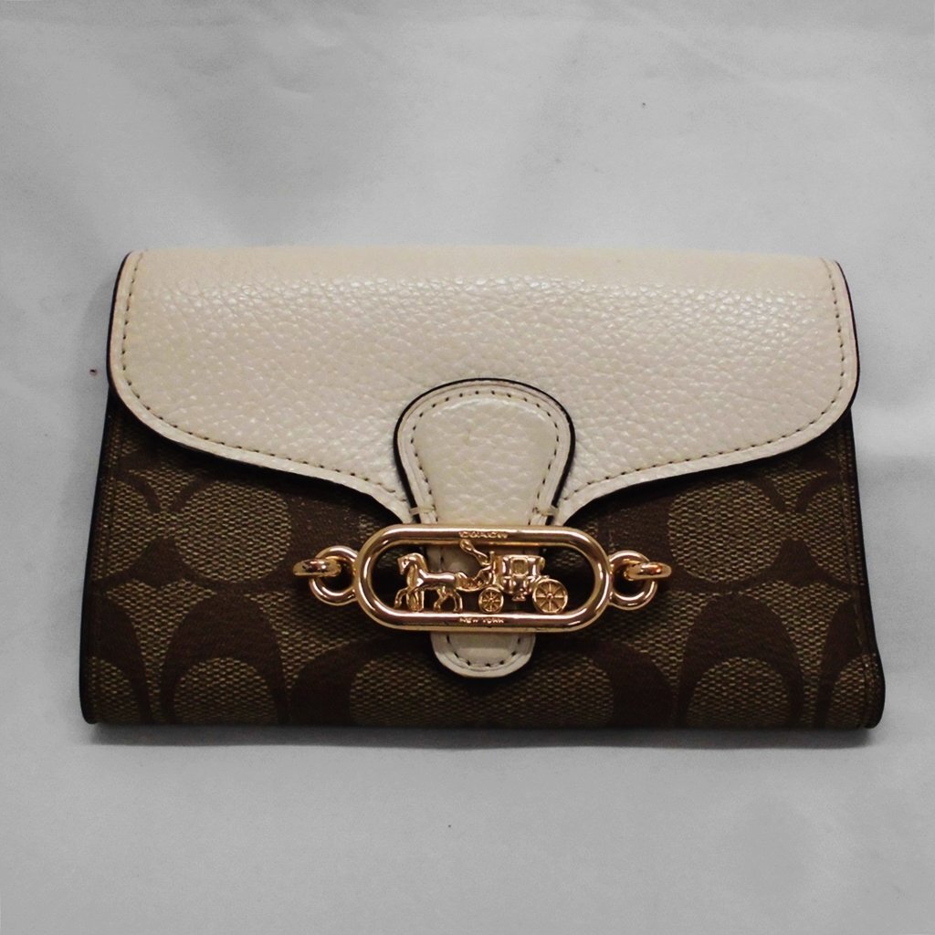 COACH コーチ 財布 3つ折り財布 87935 中古品 f25-1663 f_b(j)