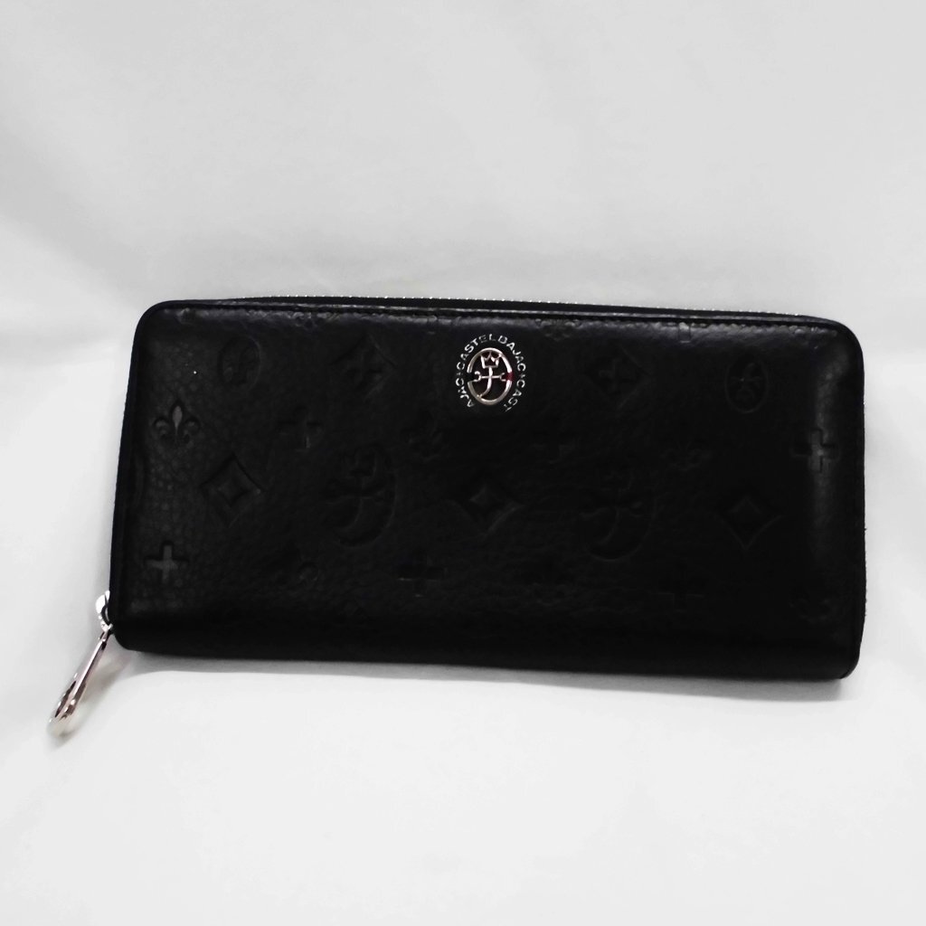 カステルバジャック CASTELBAJAC ラウンドファスナー長財布 中古品 ｍ_b(j)