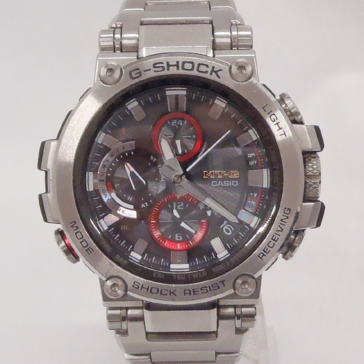 CASIO カシオ G-SHOCK Gショック MT-Gシリーズ MTG-B1000D-1AJF タフソーラー 電波時計 文字盤ブラック 箱付 動作確認済み 中古品 m_ｗ(j)