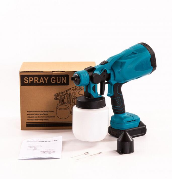  新型モデル スプレーガン マキタ 互換 18V 電動 互換 塗装 塗料 工具エアー コードレス 清掃 洗車 噴霧自動車 コーティング 壁 DIY エアー