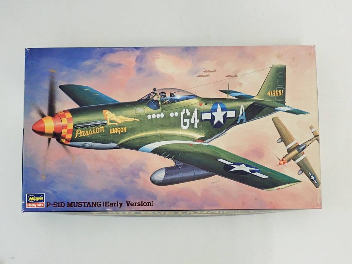 ハセガワ ノースアメリカンP-51D ムスタング Early Verslon　1/48　未組立/K41-4