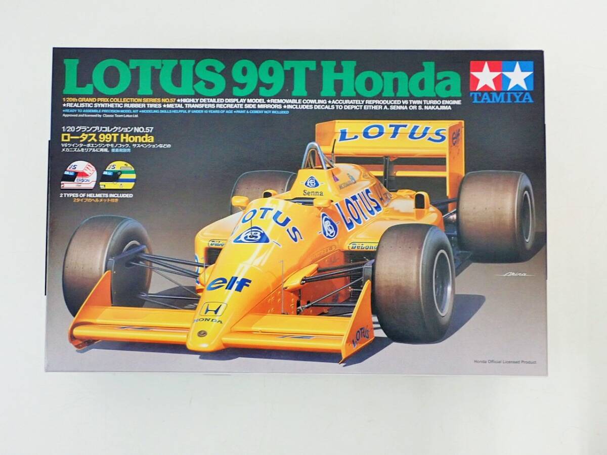 LOTUS 99T Honda 1/20 ☆★TAMIYA グランプリコレクション No.57 ロータス 未組立 タミヤ F1 プラモデル/K41-5