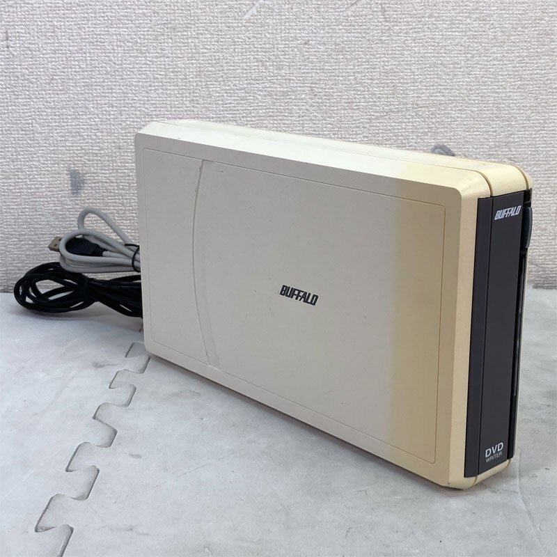 中古 読込チェック済 外付けDVDマルチドライブ ★ BUFFALO DVSM-X1216IU2 USB2.0/IEEE1394 筐体日焼け #5069-K
