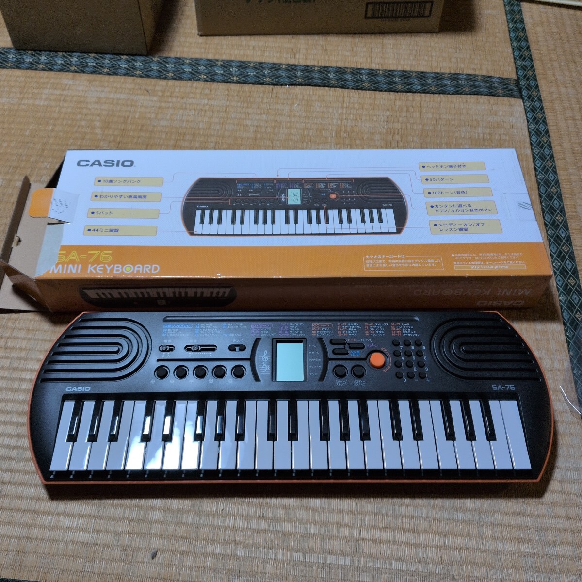 CASIO SA-76 44ミニ鍵盤 電子キーボード