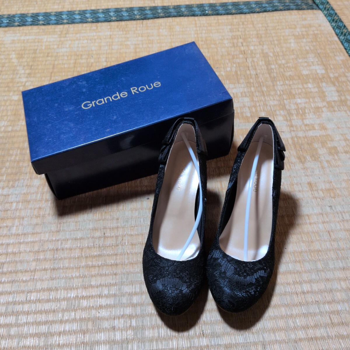 Grande Roue ヒール ブラックMサイズ パンプス