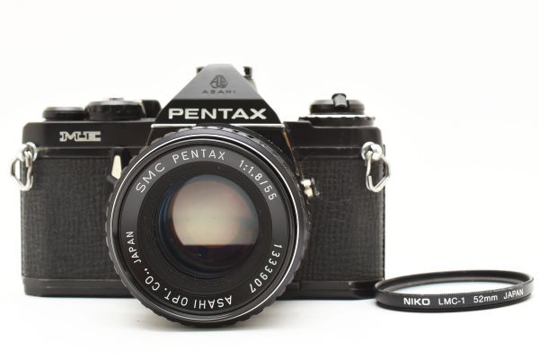[ 良品 ] ペンタックス PENTAX ME フィルムカメラ ブラック 黒 SMC PENTAX 55mm f/1.8 Japan 2367989