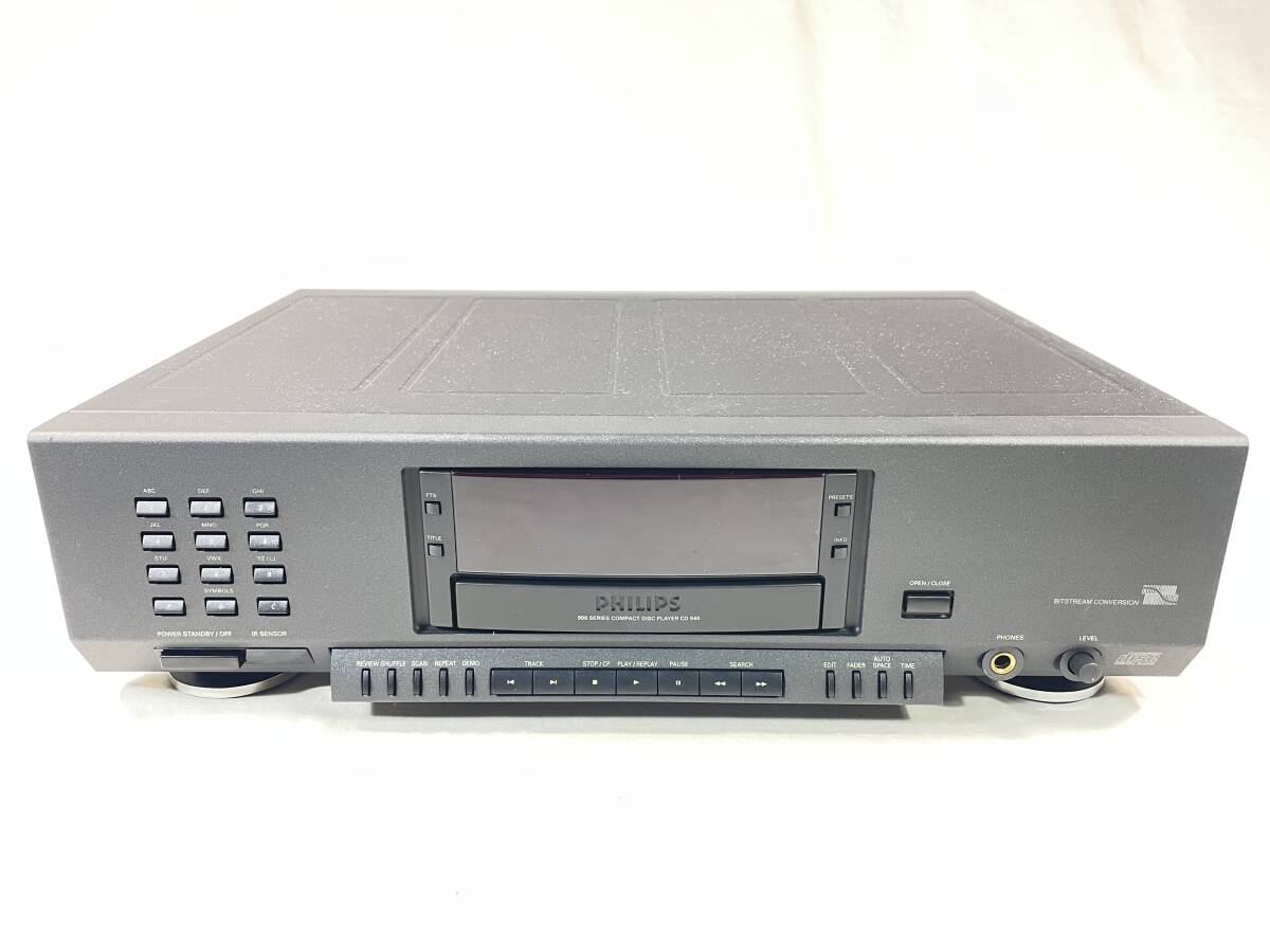 ＰＨＩＬＩＰＳ　ＣＤ９４０　ＣＤプレーヤー　トレー開閉ベルト交換済　フィリップス