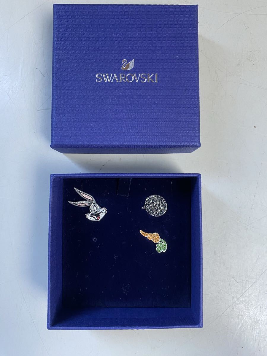 SWAROVSKI スワロフスキー　ピンバッジ　3点セット　 アクセサリー