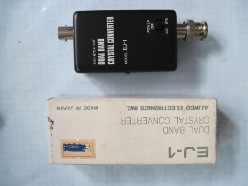 P0044　ALINCO アルインコ DUAL BAND CRYSTAL CONVERTER EJ-1　動作未確認　汚れ、傷等々有り　長期保存品　箱傷み　ジャンク品　1個