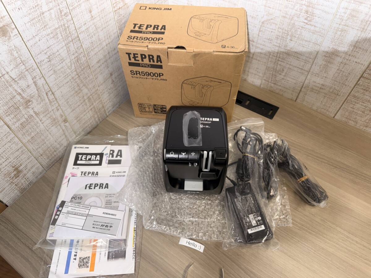 KING JIM キングジム　TEPRAプロ　SR5900P ラベルプリンター　中古品